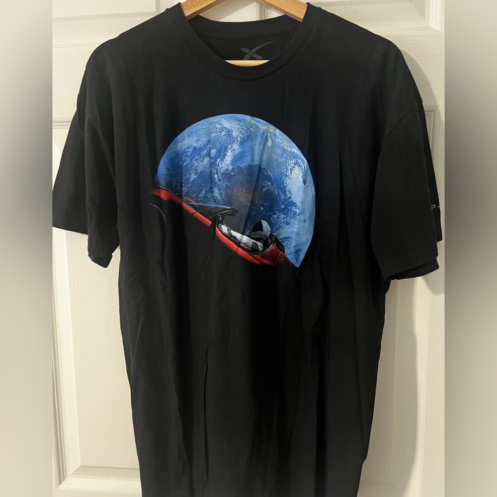 SpaceX Falcon Heavy Black T-Shirt